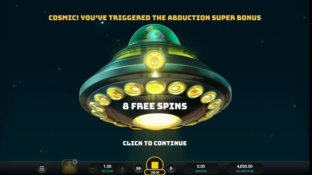 Interface do jogo de slot AgroCulture com elementos de fazenda e alienígenas